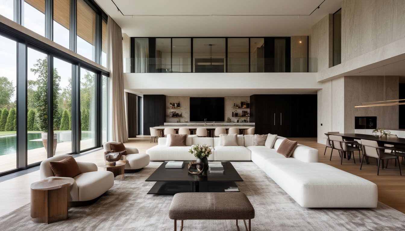 Фото отделки коттеджа под ключ в Москве