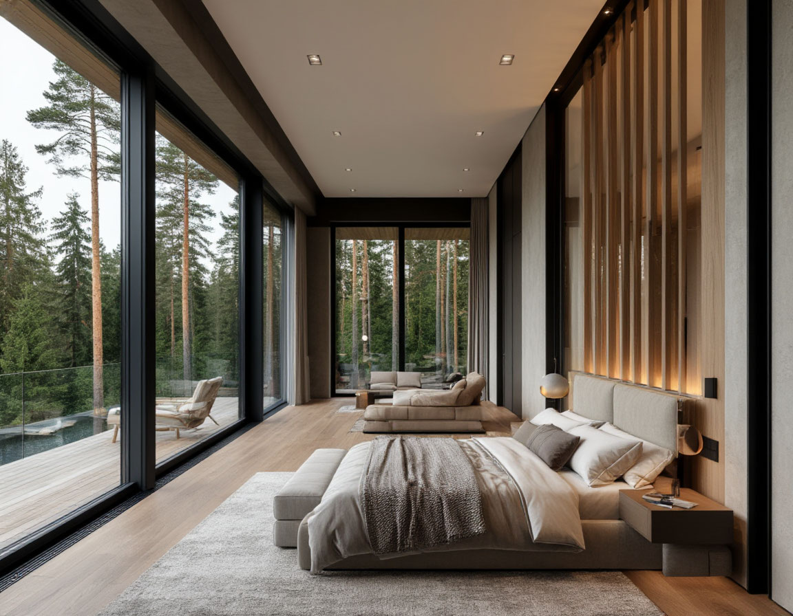 Фото спальни в элитном поместье на Новорижском шоссе