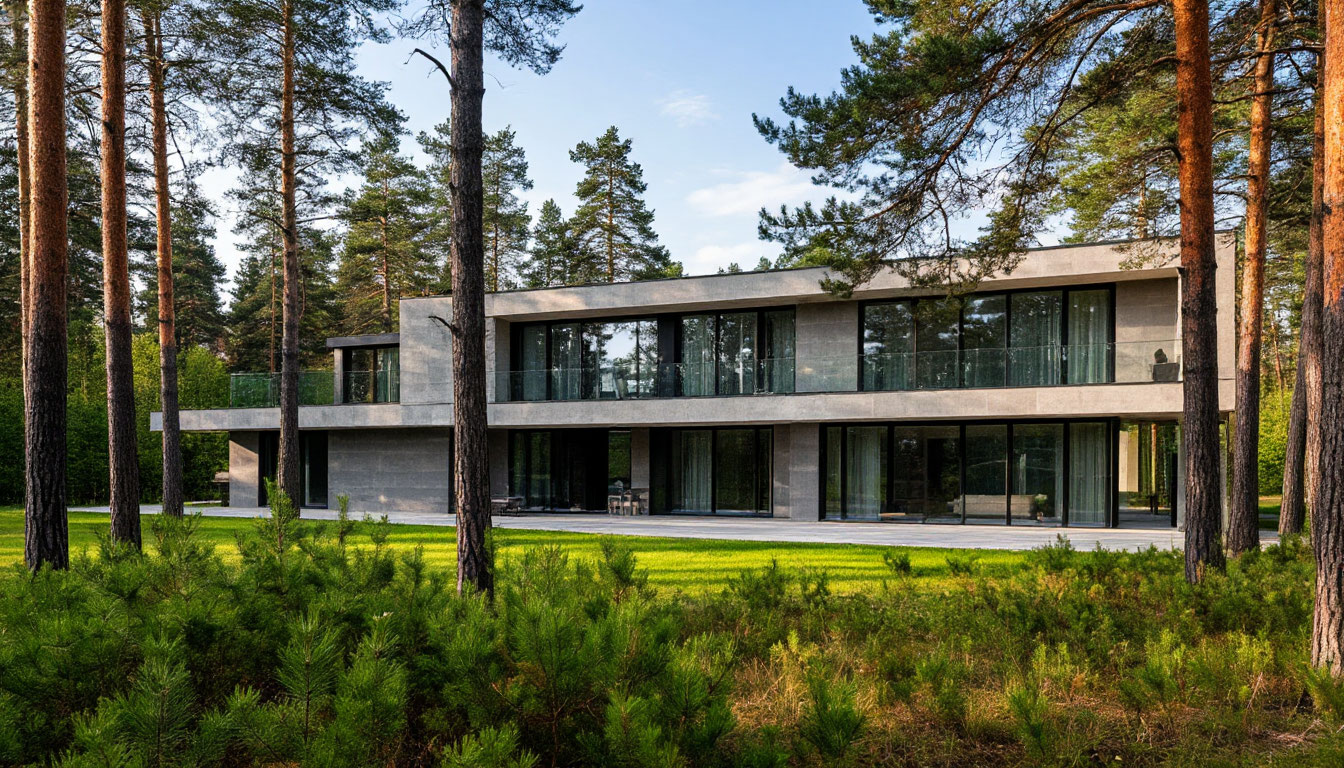 Проекты и цены на постройку вилл большой площади