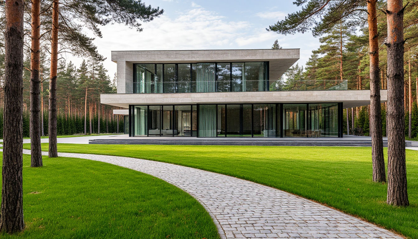 Строительство больших коттеджей под ключ в Москве