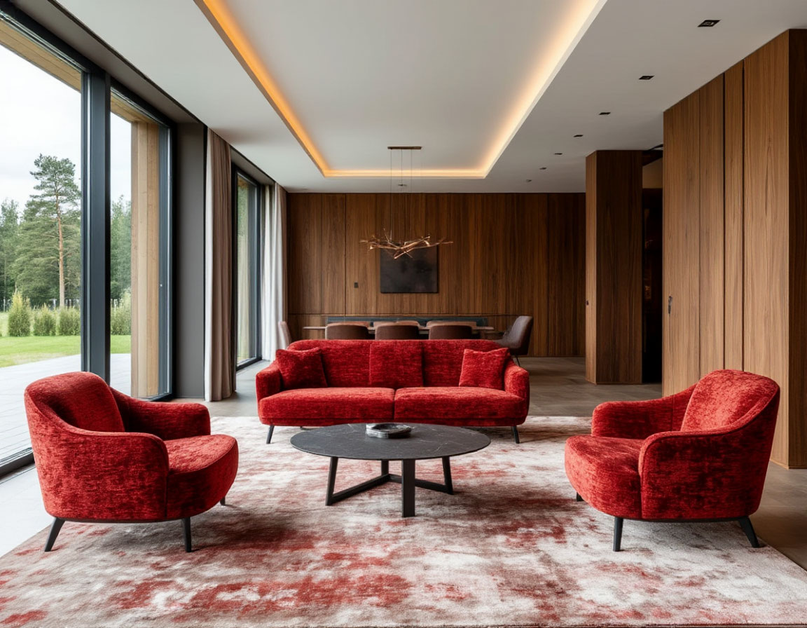 Ультрасовременный дизайнерский интерьер виллы после ремонта